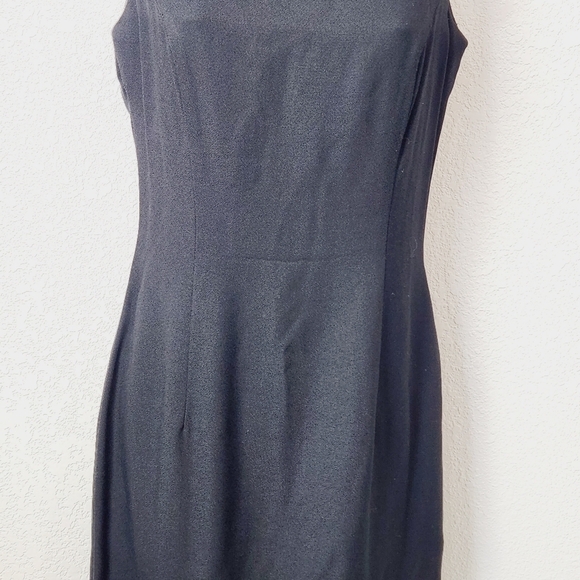 JESSICA McClintock Gunne Sax Vintage Little Blk Dress with Deep V Back Size 5/6 - Picture 3 of 10